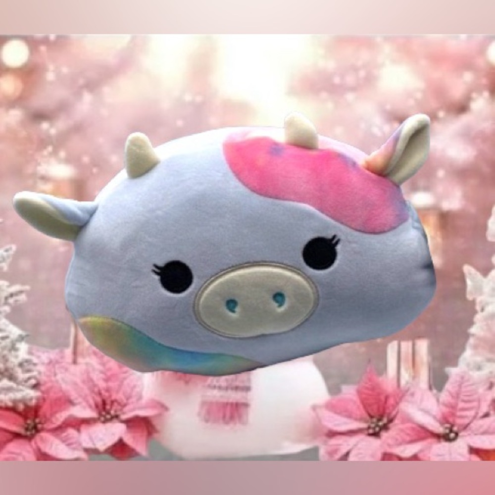 RARE 2022 Squishmallow Caedia Cow Squish Stackable Stack Spring  NWT Plush Toy